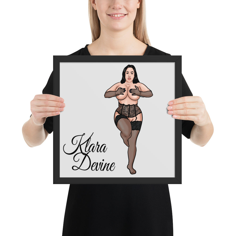 Framed photo paper poster