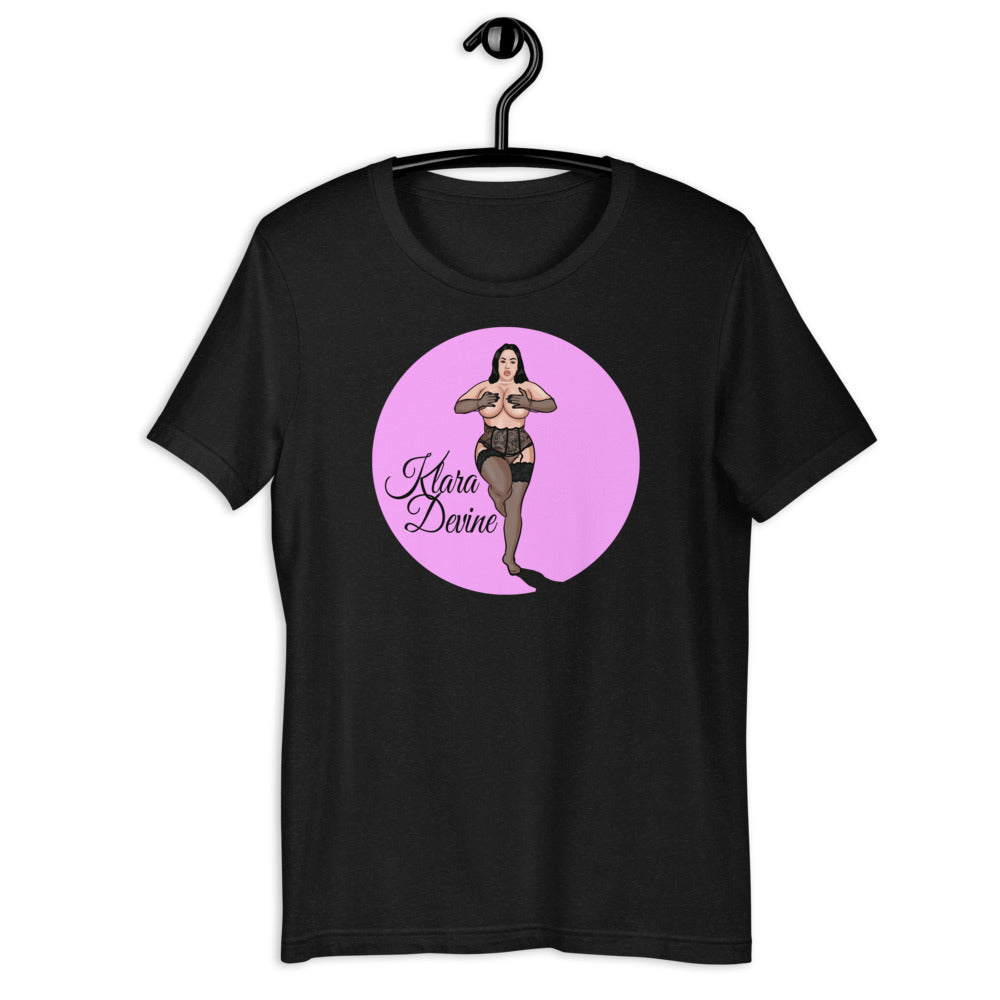 Spotlight on Klara (pink) Short-Sleeve Unisex T-Shirt