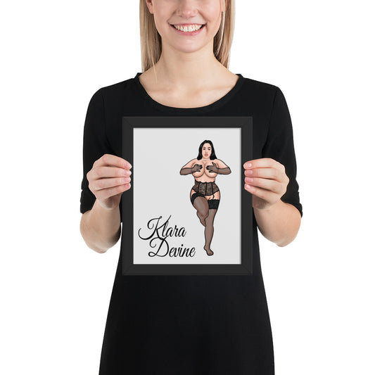 Framed photo paper poster